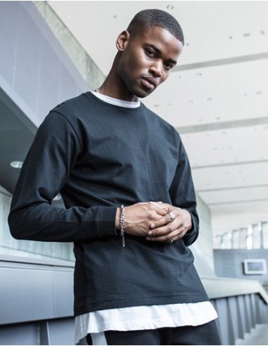 B-BY091-Long Sleeve Tee With Cuffrib